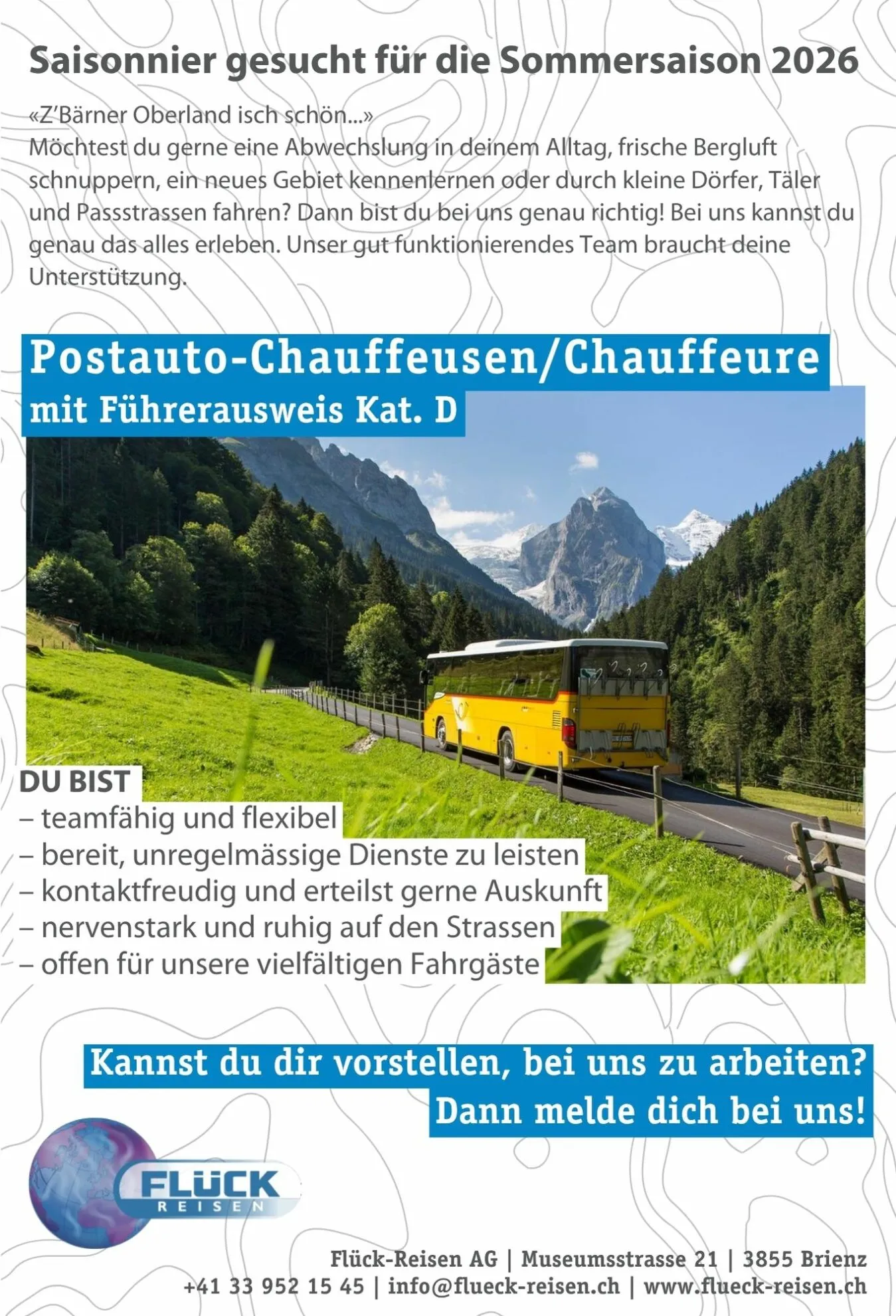 Stelleninserat_Chauffeur_Sommer_2026
